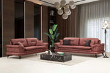CONJUNTO DE SALA SOFÁ Y LOVESEAT VIOLETA - AZUL MARINO