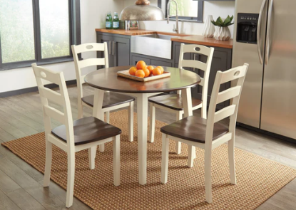 ASHLEY WOODANVILLE 5PCS DROP LEAF DINING SET Serra Furniture