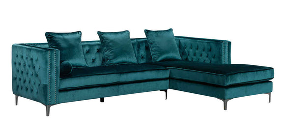AVA SECTIONAL LIVING ROOM SET - TEAL