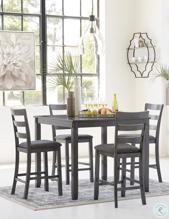 ASHLEY D383 -223 BRIDSON 5-PK COUNTER HEIGHT DINING SET