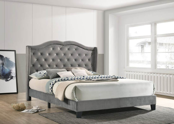 PARADISE GREY KING / QUEEN / FULL SIZE PLATFORM BED