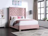 HH321 DIAMOND 6FT - KING / QUEEN SIZE VELVET BED - PINK