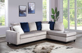 CINDY - BLUE VELVET REVERSIBLE SECTIONAL