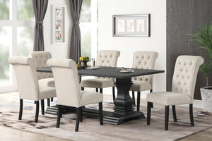 MAGNOLIA TABLE & 6 CHAIRS DINING SET