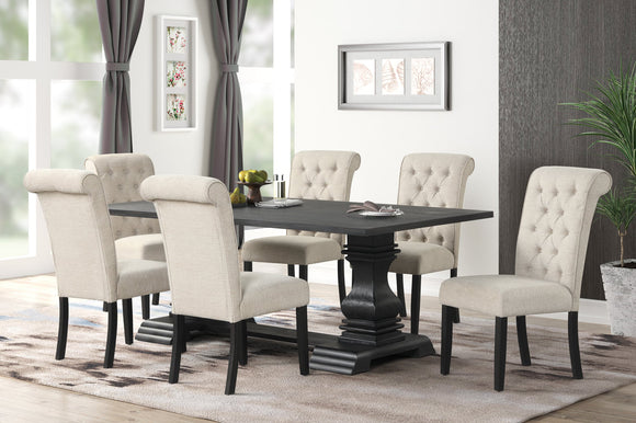 MAGNOLIA TABLE & 6 CHAIRS DINING SET