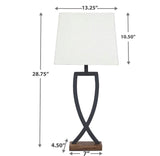 ASHLEY MAKARA TABLE LAMP - (Set of 2)