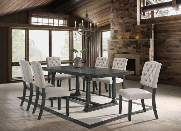HENDERSON - TABLE & 6 CHAIRS DINING SET