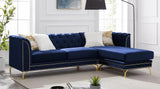 S8181 ZIA 2PCS SECTIONAL LIVING ROOM SET - BLUE